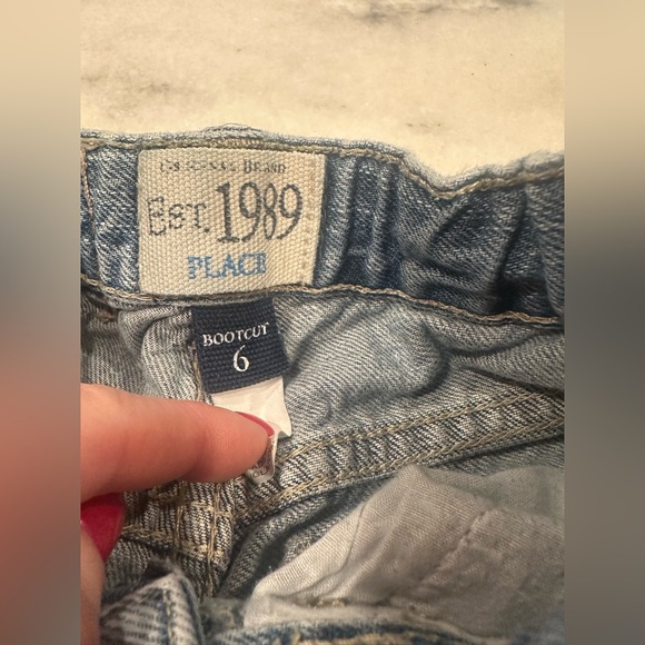 Children’s Place Denim Jeans - 3 Pairs - Size 6 Boocut & Straight Leg - Picture 4 of 14